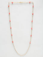 Stone And Gold Plated Mask Chain - Ruby Raang - Distacart