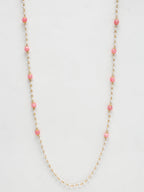 Stone And Gold Plated Mask Chain - Ruby Raang - Distacart