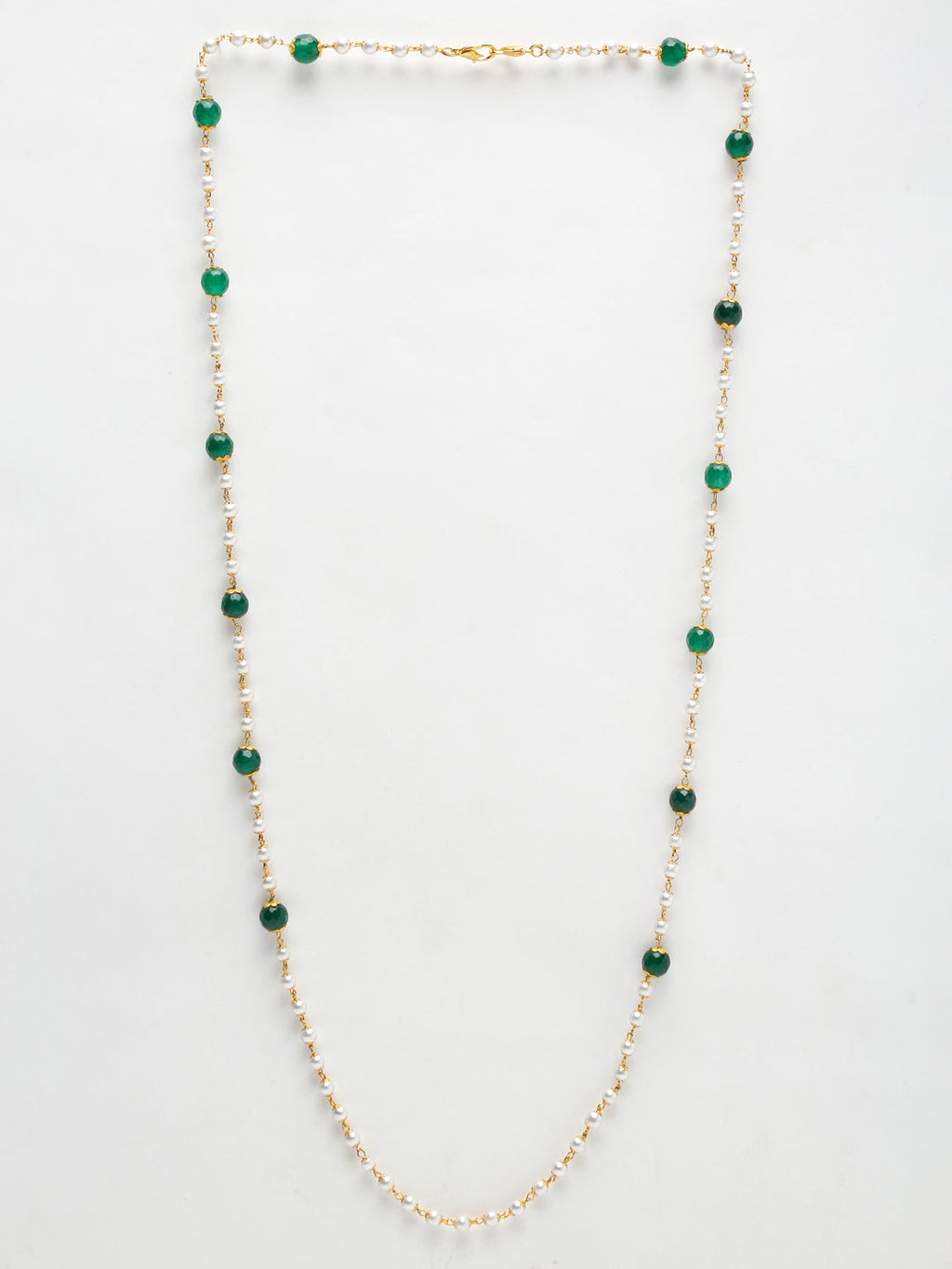 Stone And Gold Plated Mask Chain - Ruby Raang - Distacart