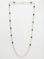 Stone And Gold Plated Mask Chain - Ruby Raang - Distacart