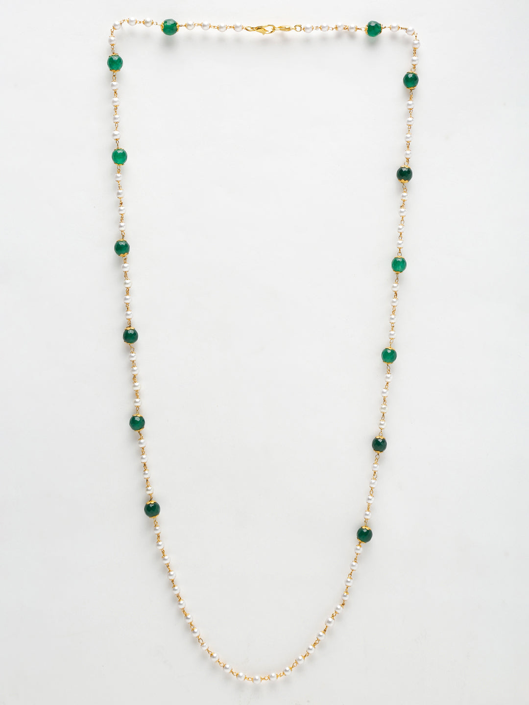 Stone And Gold Plated Mask Chain - Ruby Raang - Distacart