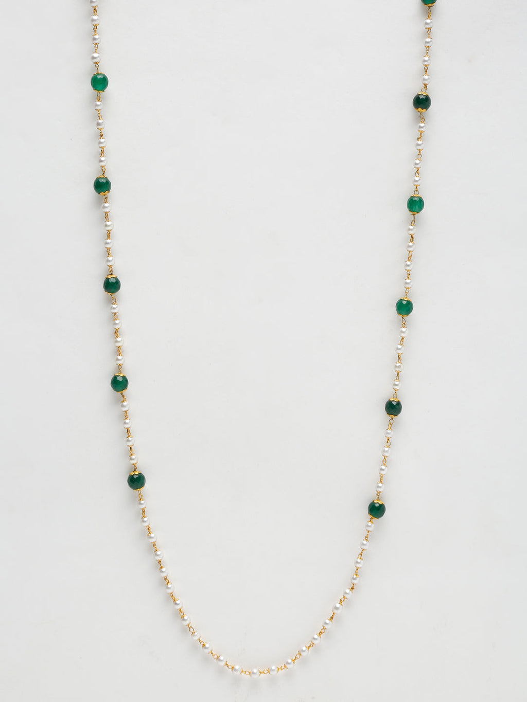 Stone And Gold Plated Mask Chain - Ruby Raang - Distacart
