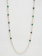 Stone And Gold Plated Mask Chain - Ruby Raang - Distacart
