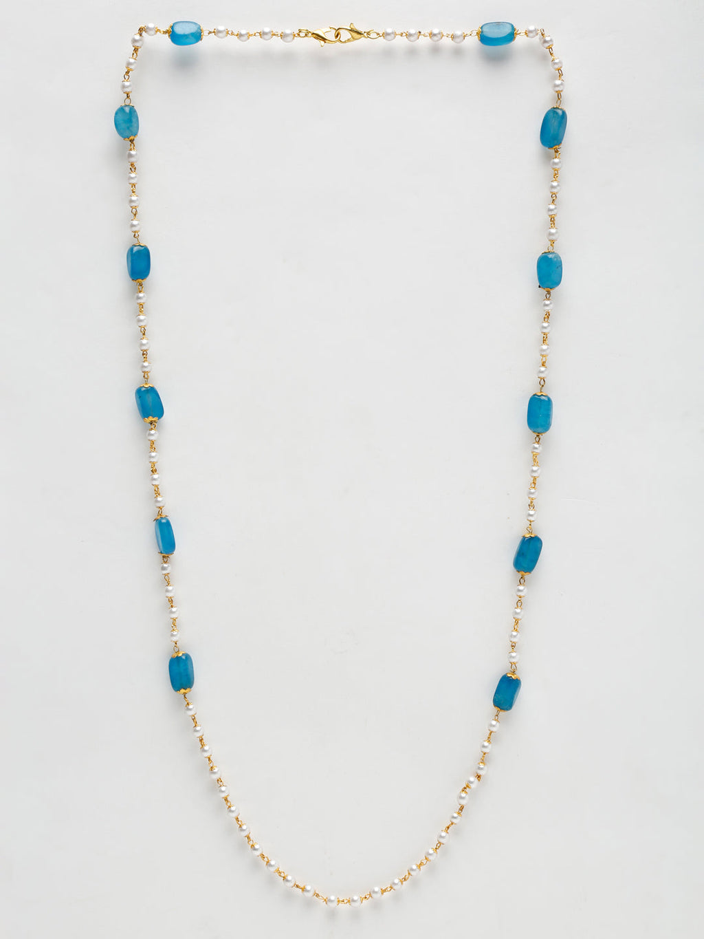 Stone And Gold Plated Mask Chain - Ruby Raang - Distacart