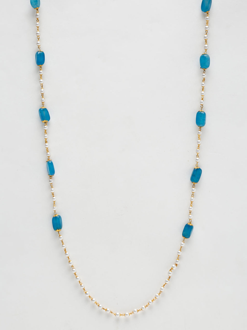 Stone And Gold Plated Mask Chain - Ruby Raang - Distacart