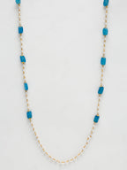 Stone And Gold Plated Mask Chain - Ruby Raang - Distacart