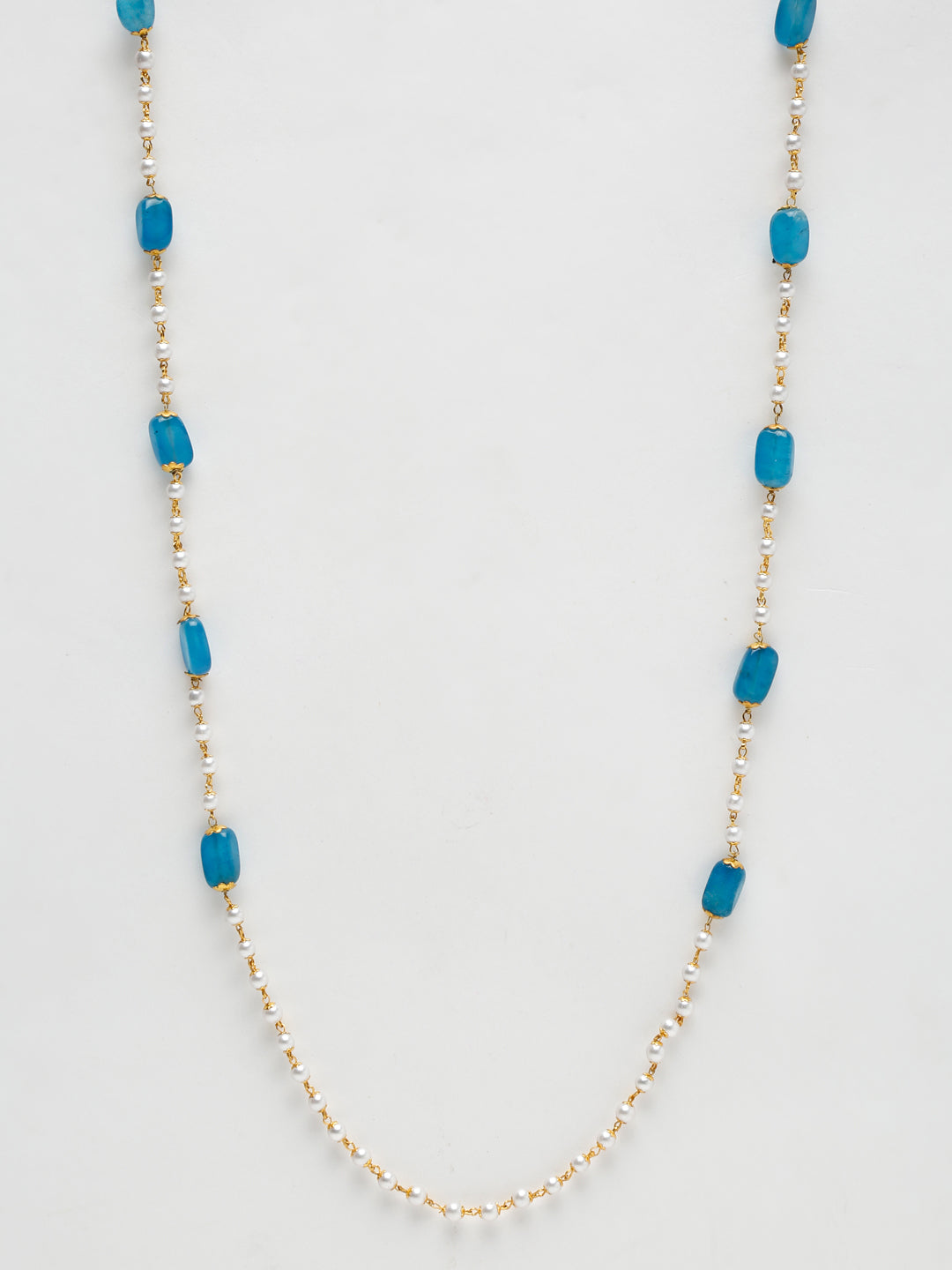 Stone And Gold Plated Mask Chain - Ruby Raang - Distacart