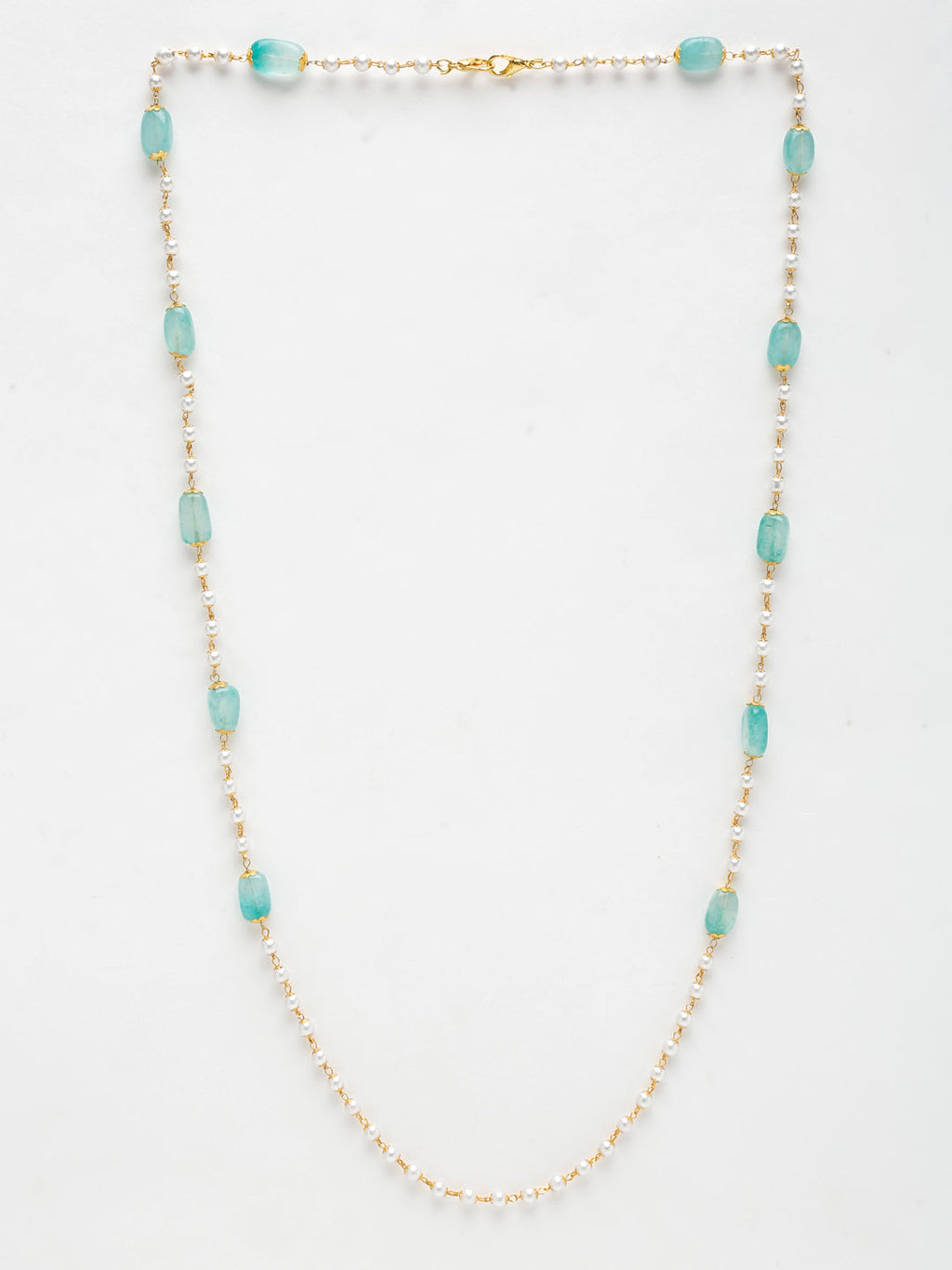 Stone And Gold Plated Mask Chain - Ruby Raang - Distacart