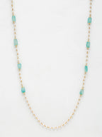 Stone And Gold Plated Mask Chain - Ruby Raang - Distacart