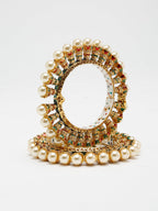 Multi Embellished Bangle Set Of 2 - Ruby Raang - Distacart