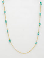 Stone And Gold Plated Mask Chain - Ruby Raang - Distacart