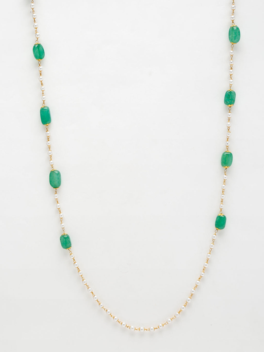 Stone And Gold Plated Mask Chain - Ruby Raang - Distacart