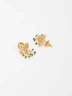 Gold Plated Kundan Studs - Ruby Raang - Distacart