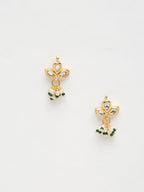 Gold Plated Kundan Studs - Ruby Raang - Distacart