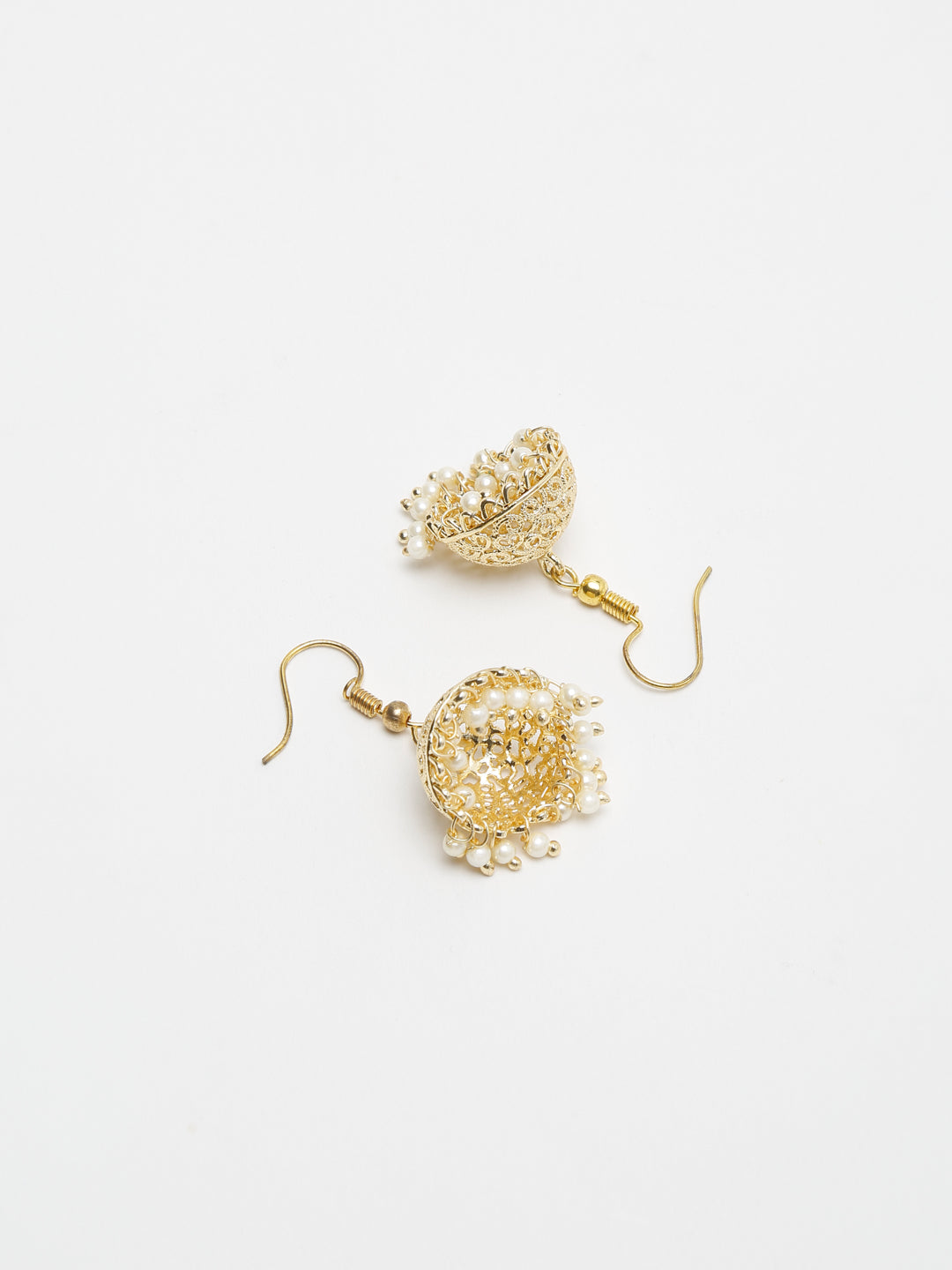 Gold Plated Kundan Jhumka - Ruby Raang - Distacart