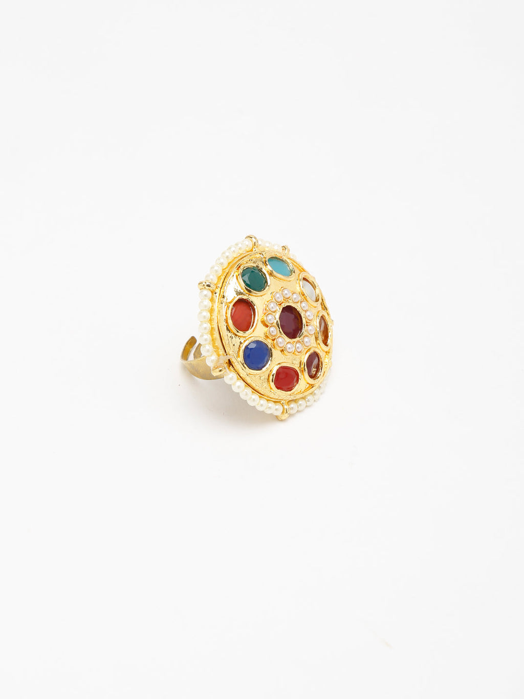 Kundan Ring - Ruby Raang - Distacart