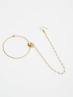 Gold Plated Kundan Nose Ring - Ruby Raang - Distacart