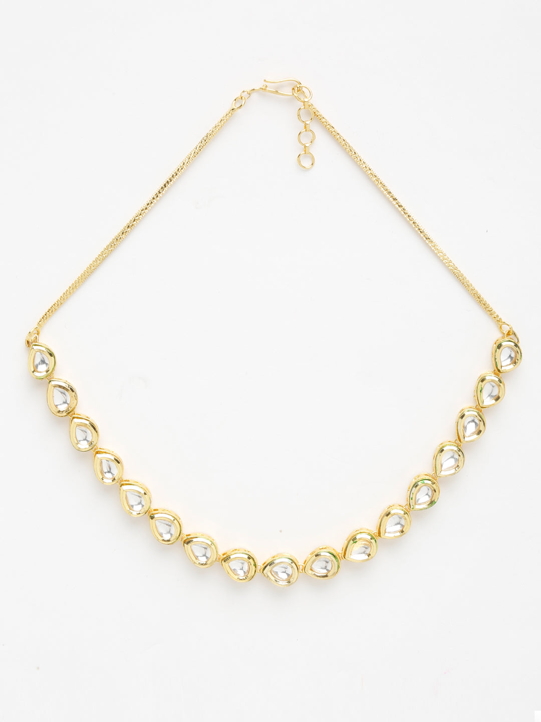 Gold Plated Kundan Choker - Ruby Raang - Distacart
