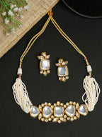 Kundan Choker With Earrings - Ruby Raang - Distacart