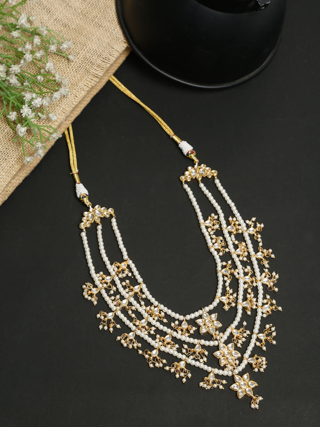 Kundan Neckpiece - Ruby Raang - Distacart