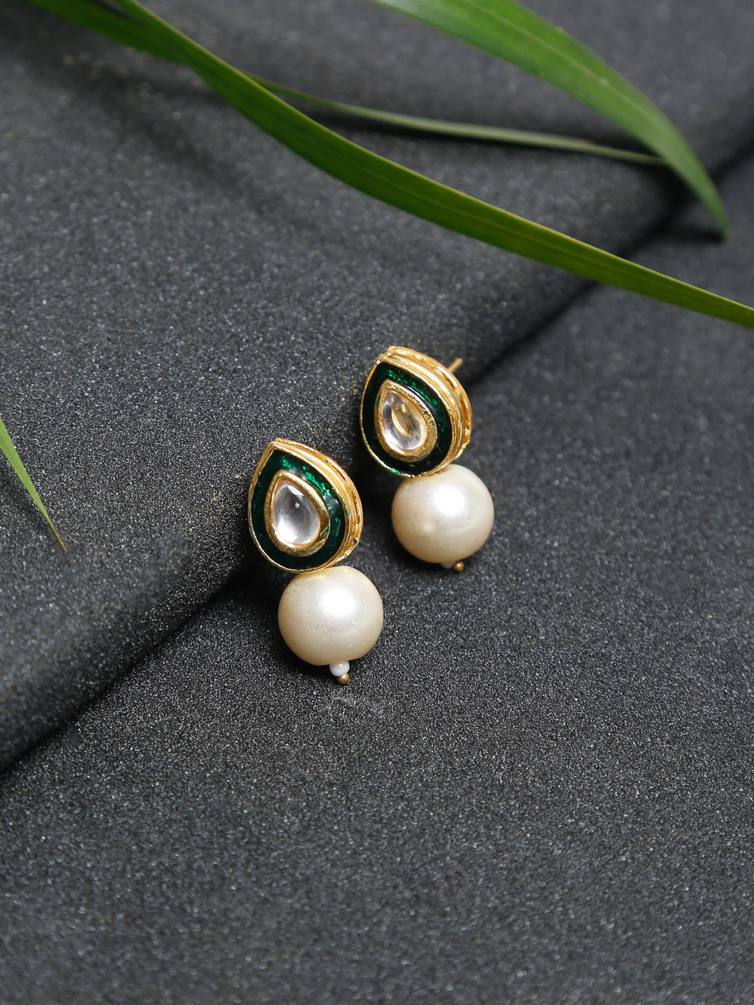 Kundan Studs - Ruby Raang - Distacart