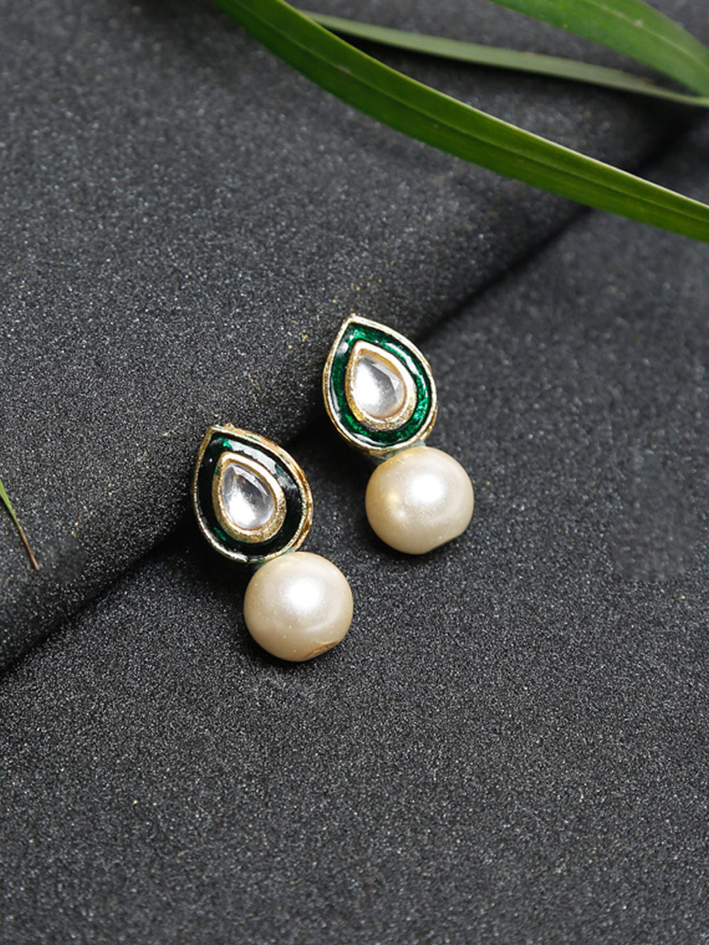 Kundan Studs - Ruby Raang - Distacart