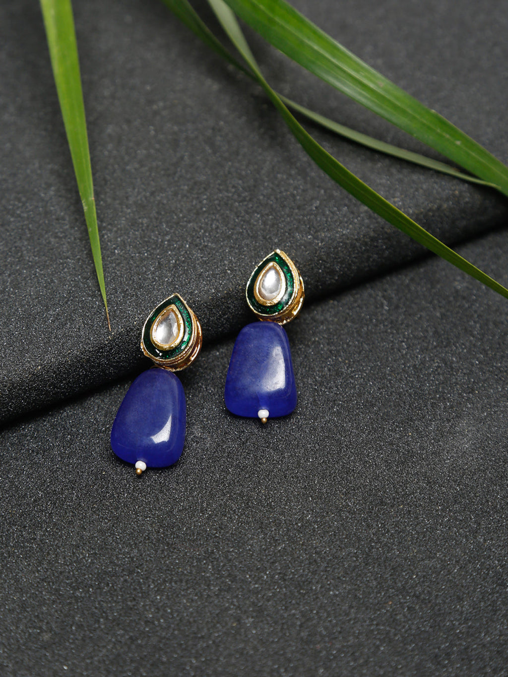 Kundan Studs - Ruby Raang - Distacart