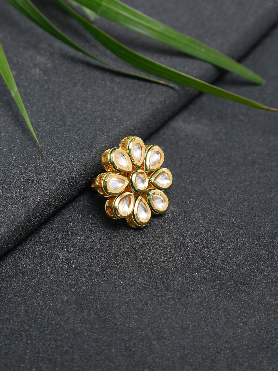 Kundan Ring - Ruby Raang - Distacart