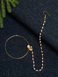 Gold Plated Kundan Nose Ring - Ruby Raang - Distacart