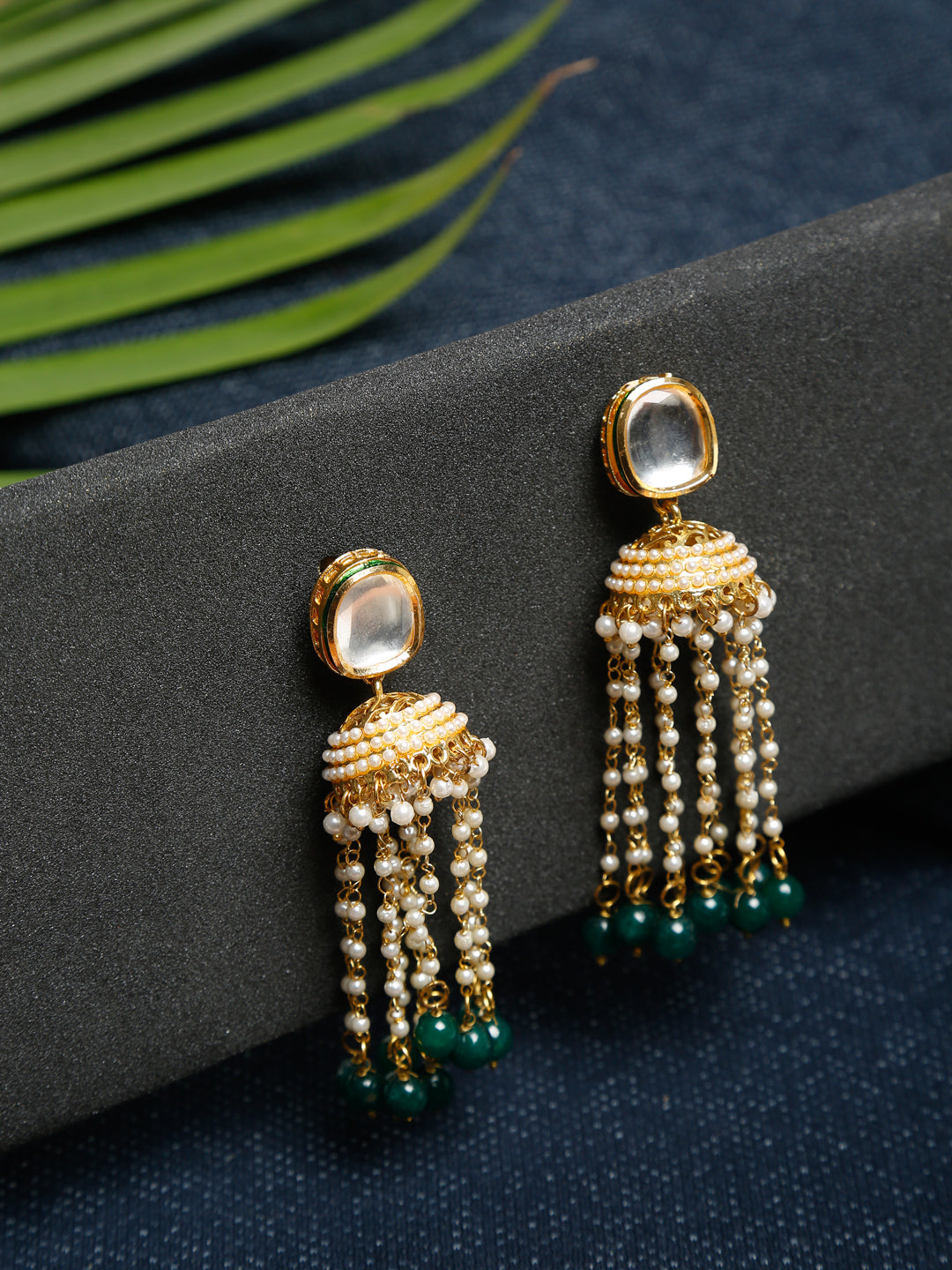 Kundan Earrings - Ruby Raang - Distacart