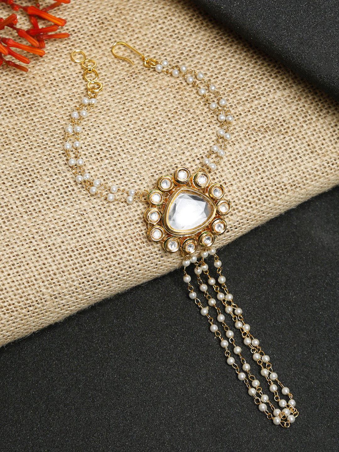 Kundan Bracelet - Ruby Raang - Distacart