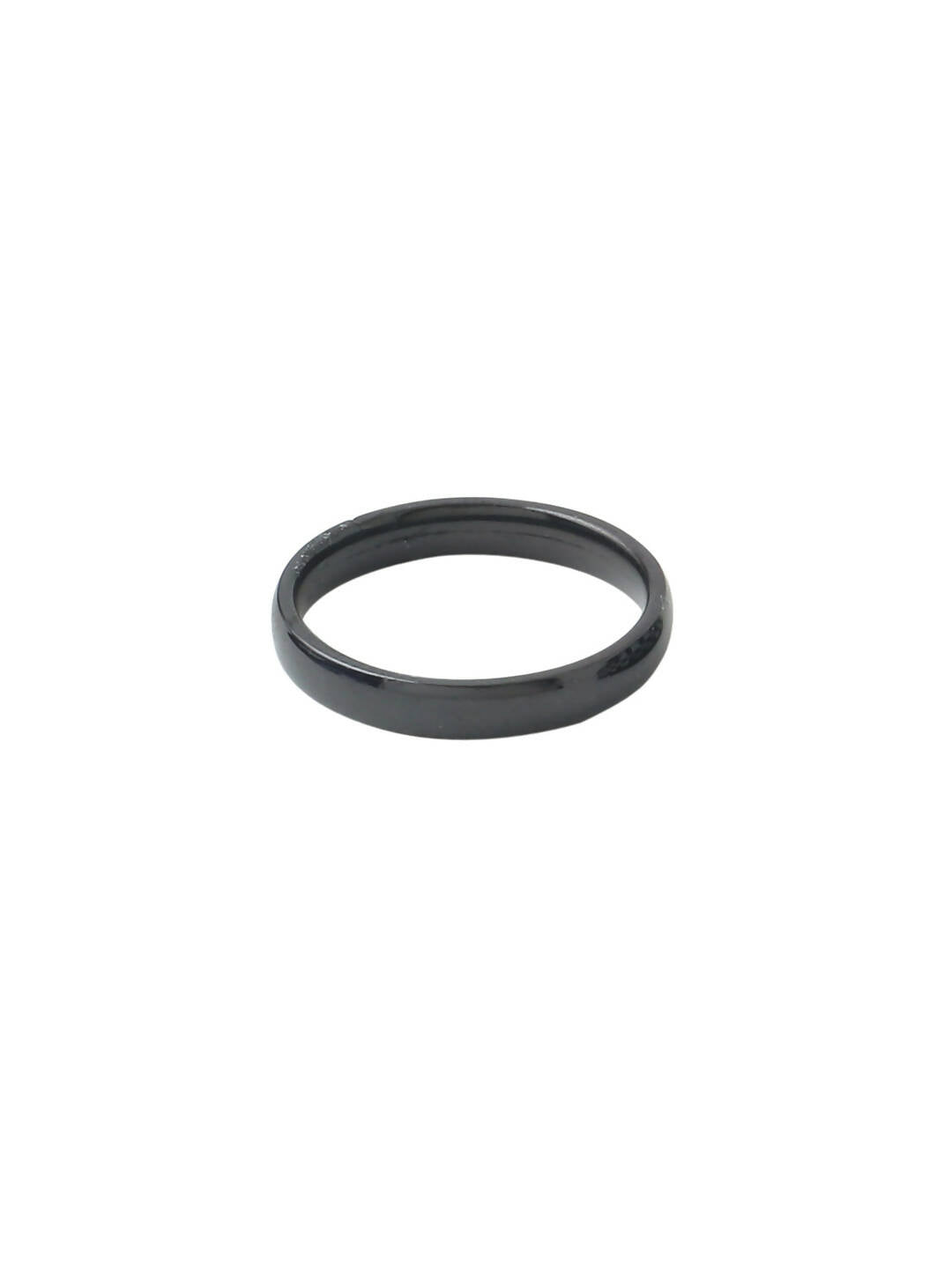 NVR Men's Black Stainless Steel Finger Ring