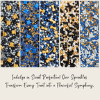 confect fathers day sprinkles black blue white sprinkles mix 100 gms