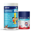 Gritzo SuperMilk Growth+ (Formerly Height+) (2-6y Boy & Girl) (Double Chocolate ) with Super Gummies (Strawberry)