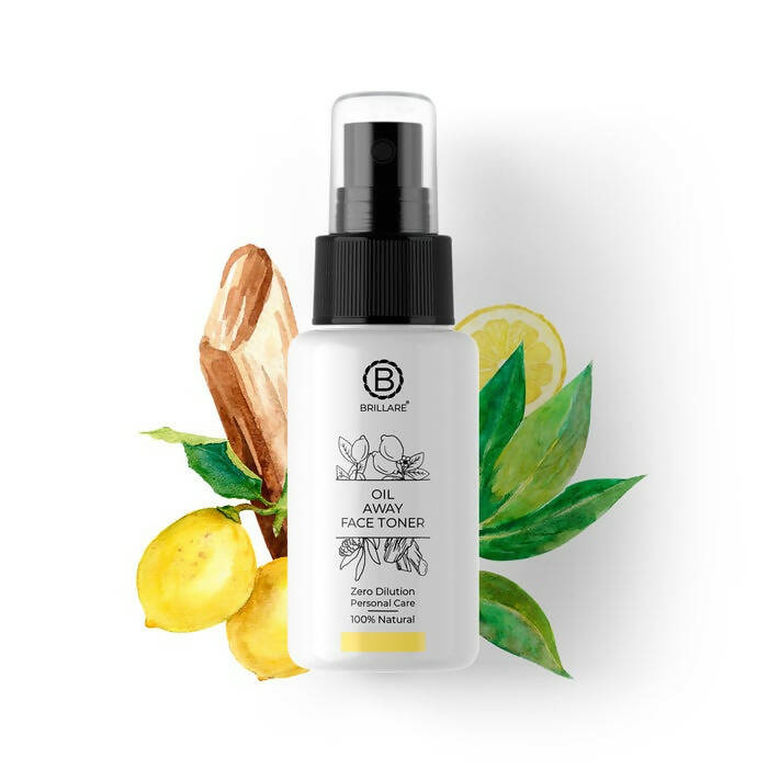 Brillare Oil Away Face Toner For With Tea Tree, Lemon & Zinc