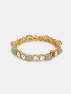 Ruby Raang 22k Gold Polished Kundan Bangle - Distacart