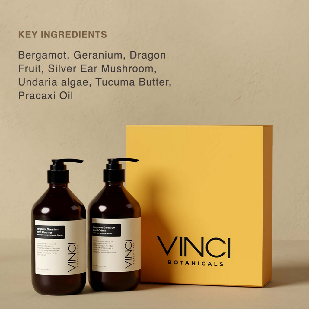 Vinci Botanicals Bergamot Geranium Hand Duo