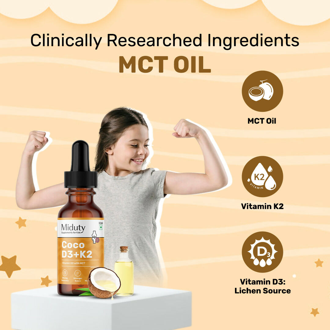 Miduty Coco D3+K2 Drops For Kids & Babies