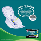 Whisper Maxi Nights Sanitary Pads for Women, XL