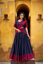 Evanik Pure Chanderi With Thread Work Lehenga Choli - Distacart