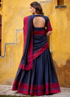 Evanik Pure Chanderi With Thread Work Lehenga Choli - Distacart