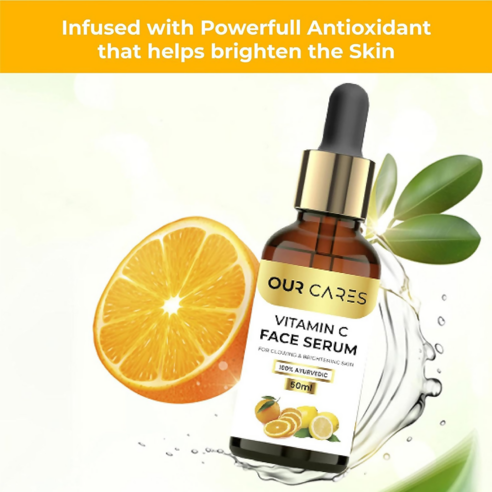 Our Cares Vitamin C Daily Glow Face Serum for Men & Women - Distacart