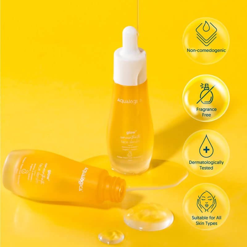 Aqualogica Glow+ Concentrate Face Serum With Hyaluronic Acid & Vitamin C