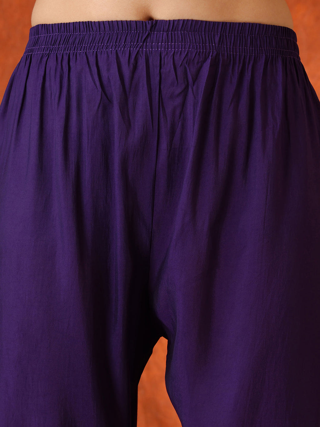Hand Embroidered Kurta With Pant & Embroidered Dupatta, Purple - Hiral Fashion - Distacart