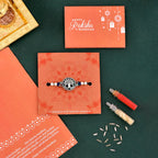 trueBrowns X Voylla Blue High Polish Beaded Thread Rakhi - Distacart