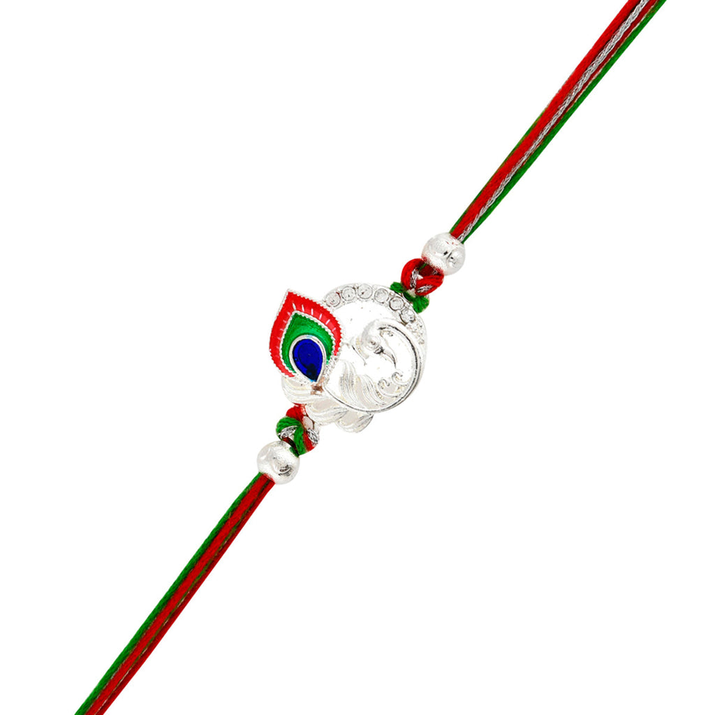 trueBrowns X Voylla Colorful Mor Pankh Thread Rakhi - Distacart