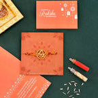 trueBrowns X Voylla Om Rudraksha Beads Thread Rakhi - Distacart
