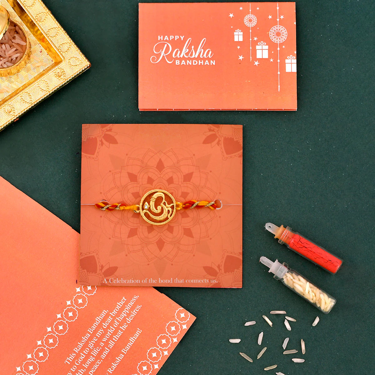 trueBrowns X Voylla Om Rudraksha Beads Thread Rakhi - Distacart