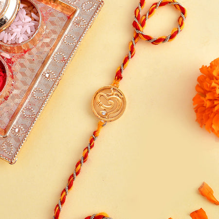 trueBrowns X Voylla Om Rudraksha Beads Thread Rakhi