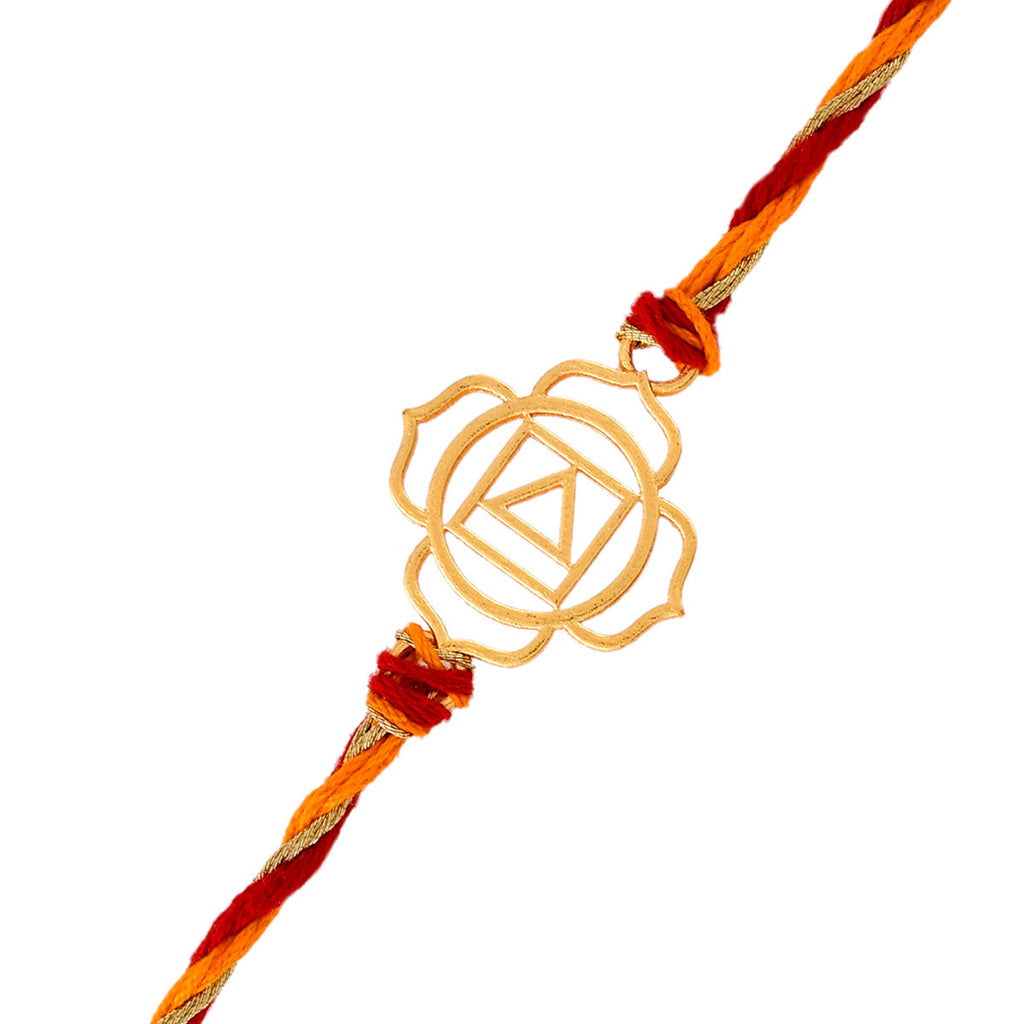 trueBrowns X Voylla High Polish Abstract Floral Motif Rakhi - Distacart